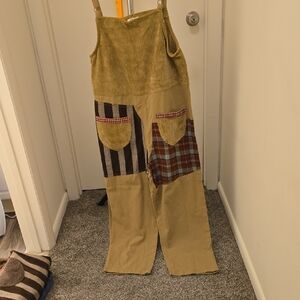 NWT Easel Los Angeles Corduroy Overalls — Warm Mustard